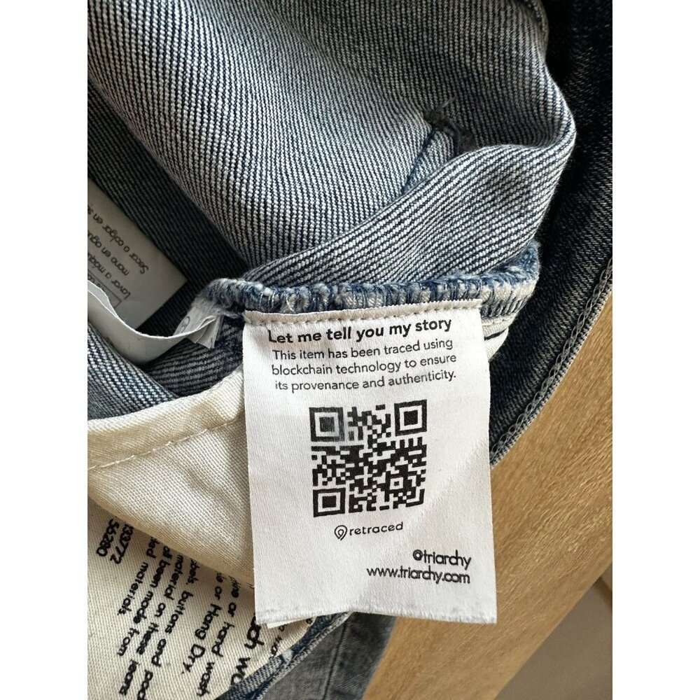 Triarchy Medium Wash Skinny Jeans Size 25 Responsible Denim Organic - Picture 3 of 6